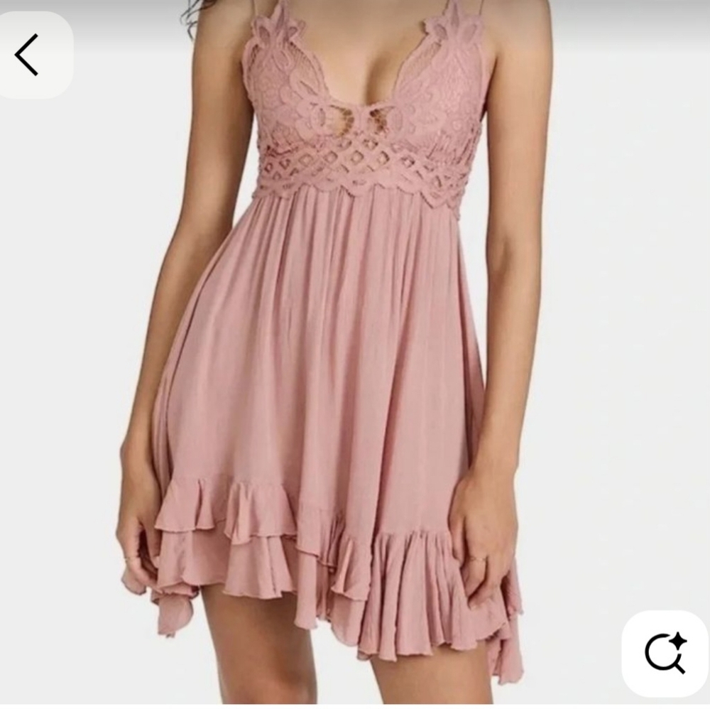 Free People Adella Slip Dress In Rose | Size XS | MSRP$88